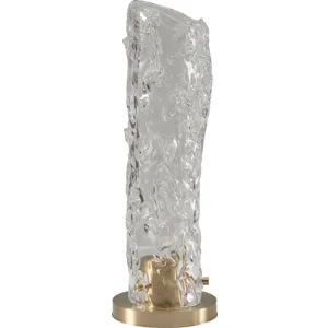 As Shown: Cast Murano Glass with Cast Brass