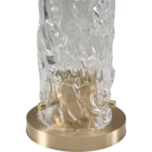 As Shown: Cast Murano Glass with Cast Brass