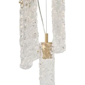 As Shown: Cast Murano Glass with Cast Brass