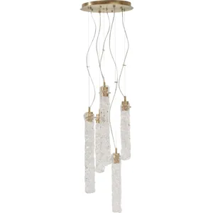 As Shown: Cast Murano Glass with Cast Brass