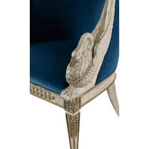 As Shown: fabric 85-534, Venetian finish with Worn Gilt tipping
