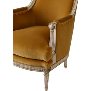 As Shown: fabric 85-531 (no longer available), Venetian finish with Worn Gilt tipping