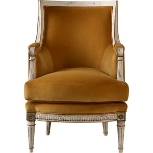 As Shown: fabric 85-531 (no longer available), Venetian finish with Worn Gilt tipping