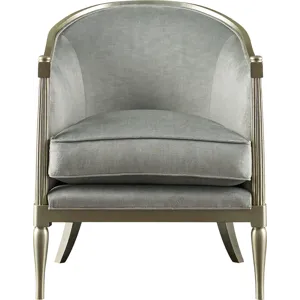 As Shown: fabric 64-764, Silver Leaf finish