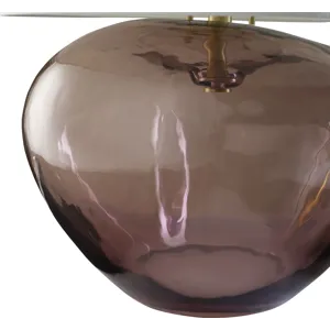 As Shown: Rose Quartz with Satin Glass