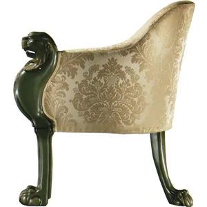 As Shown: fabric 77-220 (no longer available), Vert-de-Bronze Green and gilt decoration finish