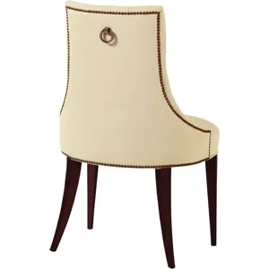 As Shown: leather L1450 (no longer available), Sable finish, Antique Brass pull and nail trim