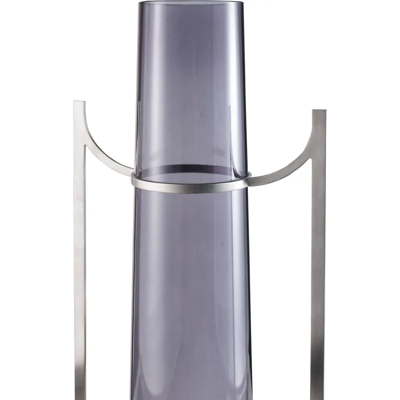 As Shown: Smoked Glass with Satin Nickel