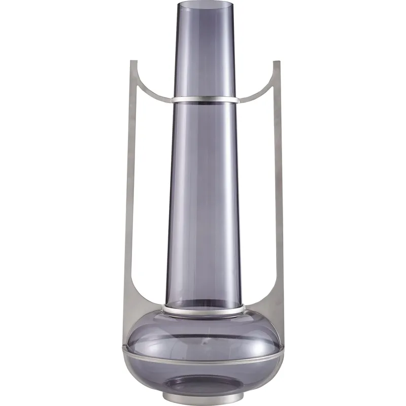 As Shown: Smoked Glass with Satin Nickel