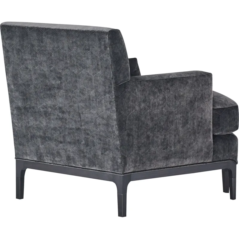 As Shown: fabric 19-840 (limited availability), Black Mink finish, Oil Rubbed Bronze ferrules