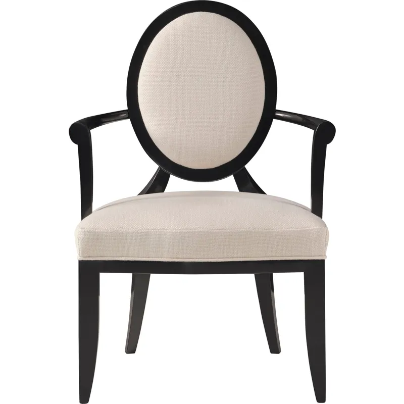Barbara Barry Oval X-Back Dining Arm Chair