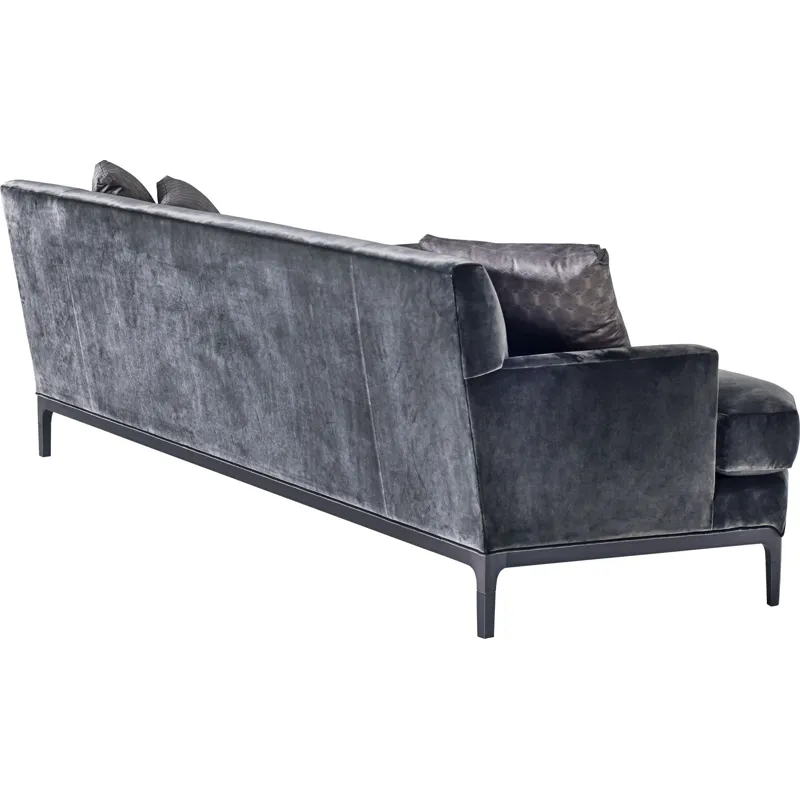 As Shown: fabric 19-812, pillow fabric 86-535 (no longer available), Black Mink finish, Oil Rubbed B