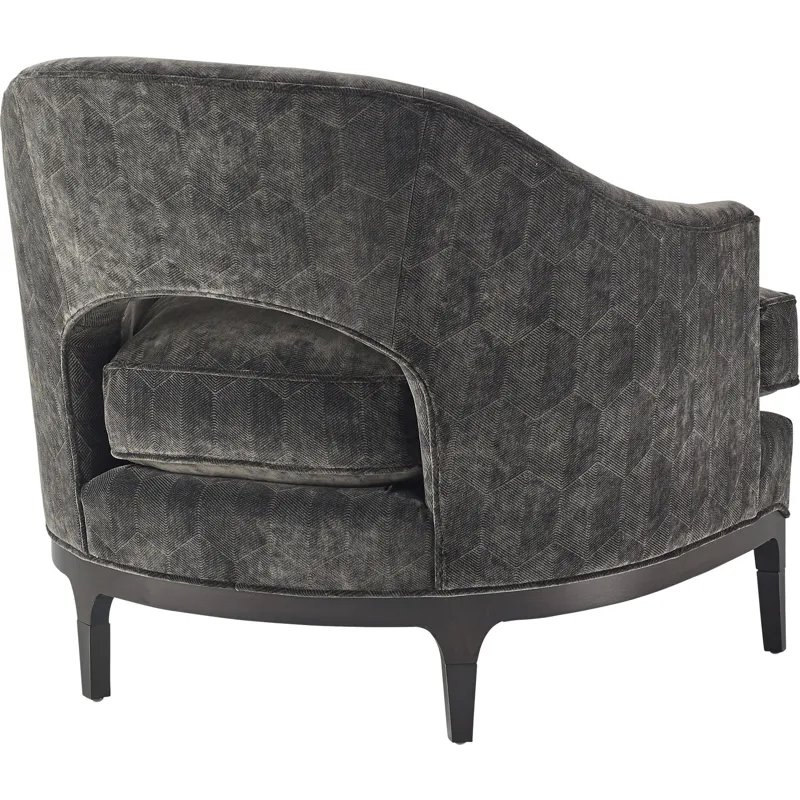 As Shown: fabric 19-840 (limited availability), Black Mink finish, Oil Rubbed Bronze ferrules