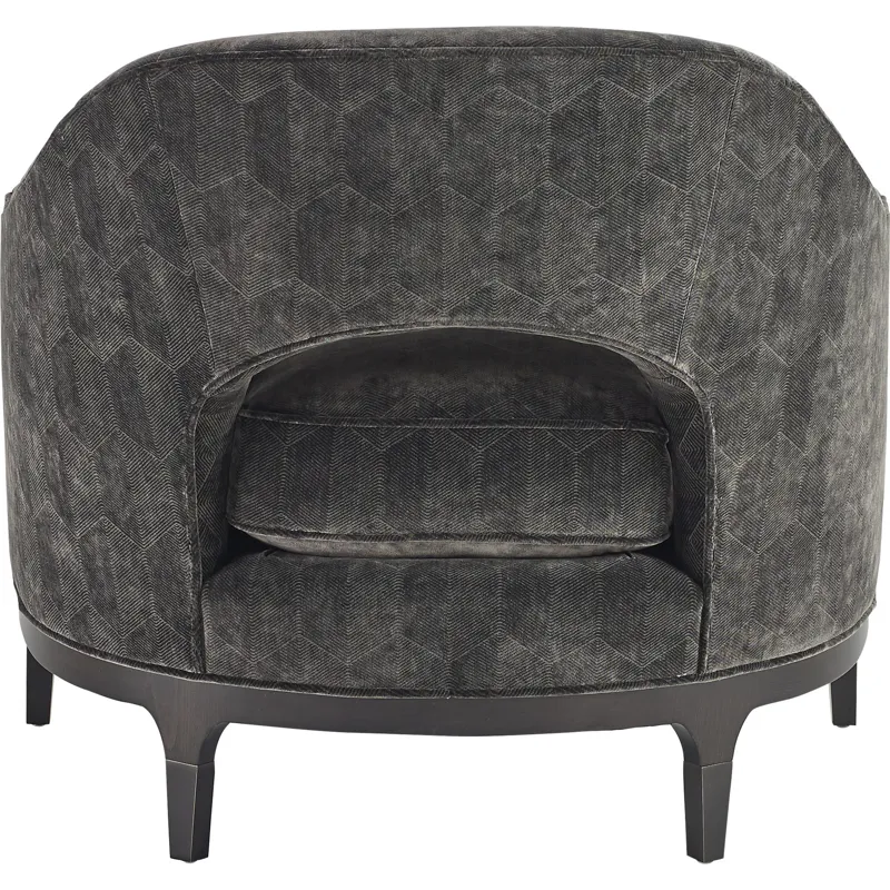 As Shown: fabric 19-840 (limited availability), Black Mink finish, Oil Rubbed Bronze ferrules