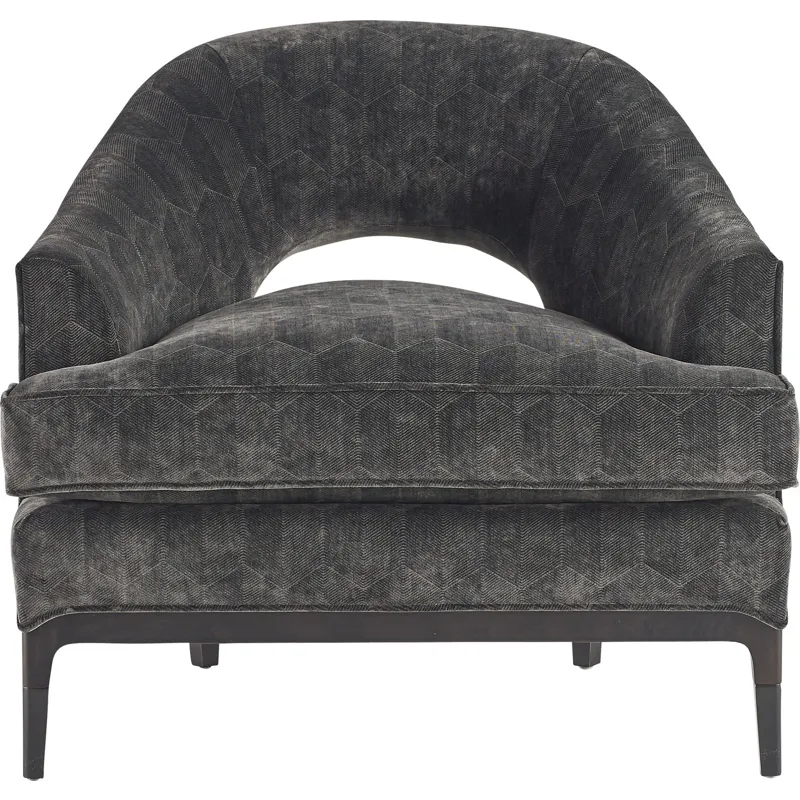 As Shown: fabric 19-840 (limited availability), Black Mink finish, Oil Rubbed Bronze ferrules