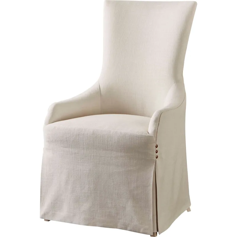 As Shown: 74-535 fabric with Small Bronze Nail Trim, Daybreak finish