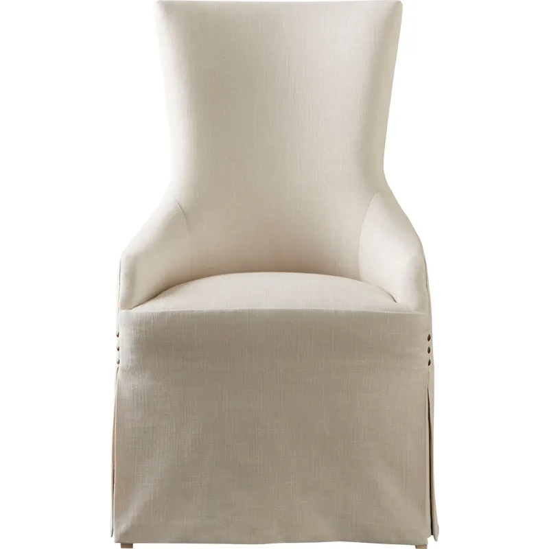 As Shown: 74-535 fabric with Small Bronze Nail Trim, Daybreak finish