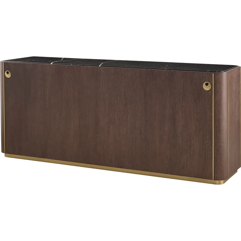 As Shown: Obsidian with Polished Nero Marquina Marble