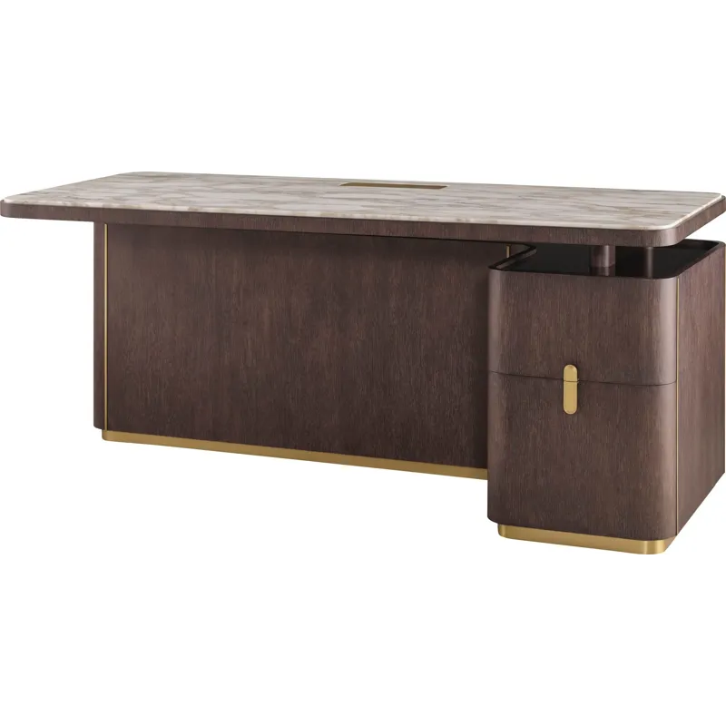 As Shown: Obsidian with Polished Calacatta Gold Marble
