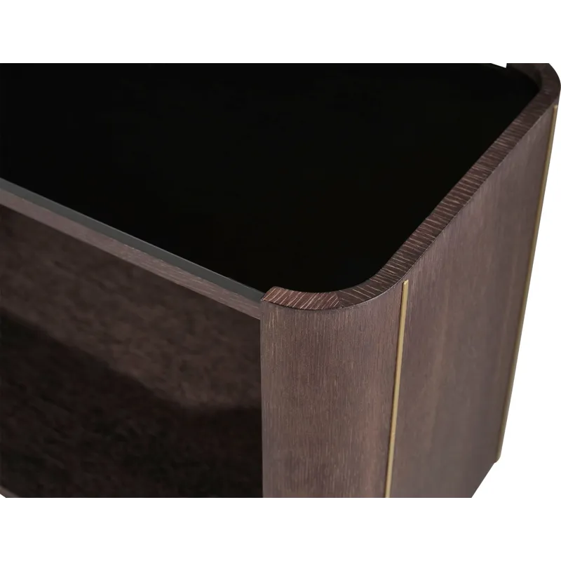 As Shown: Obsidian with Natural Bronze
