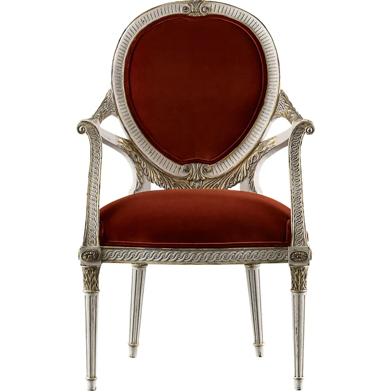 As Shown: fabric 85-535 (no longer available), Venetian finish with Worn Gilt tipping