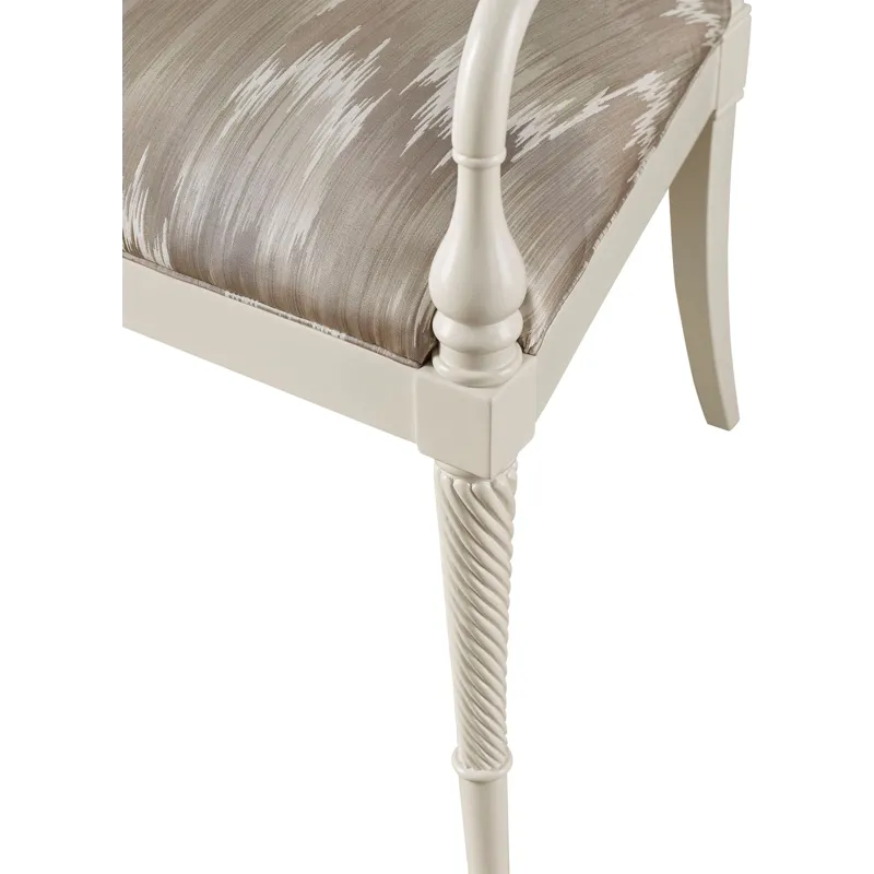 As Shown: fabric 83-260 (limited availability), Ivory Paint finish