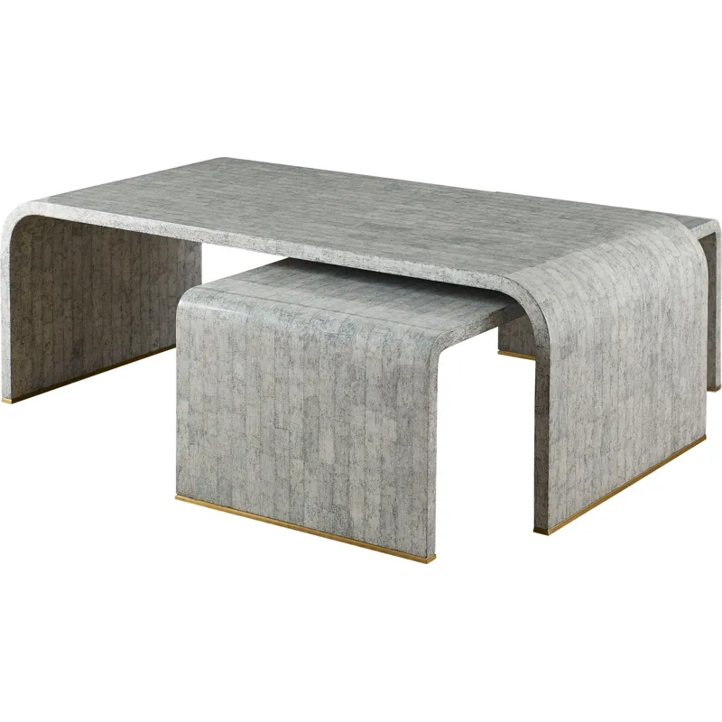 Baker Originals Craquelure Nesting Cocktail Table (Small)