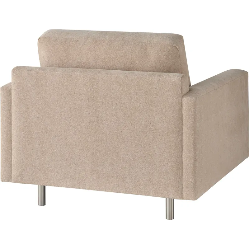 As Shown: Polished Stainless Steel, Essentials Value fabric 23-151