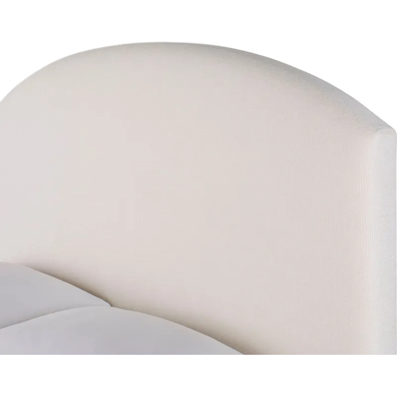 As Shown: fabric 79-305, 64" headboard, regular taper foot in Chocolate Mink