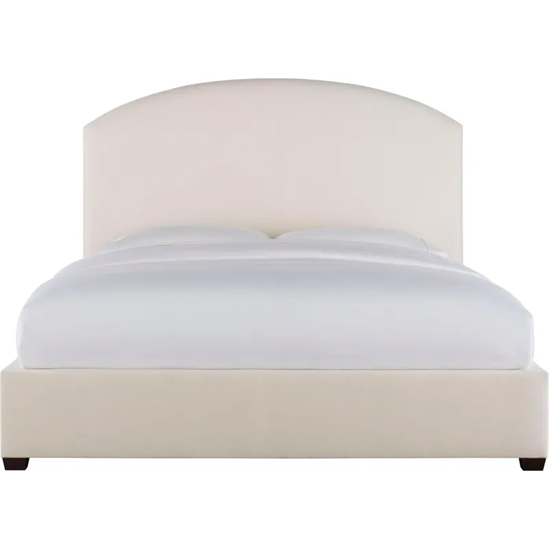 As Shown: fabric 79-305, 64" headboard, regular taper foot in Chocolate Mink