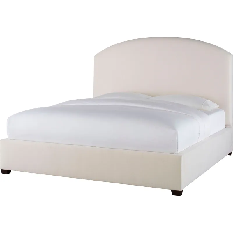 As Shown: fabric 79-305, 64" headboard, regular taper foot in Chocolate Mink