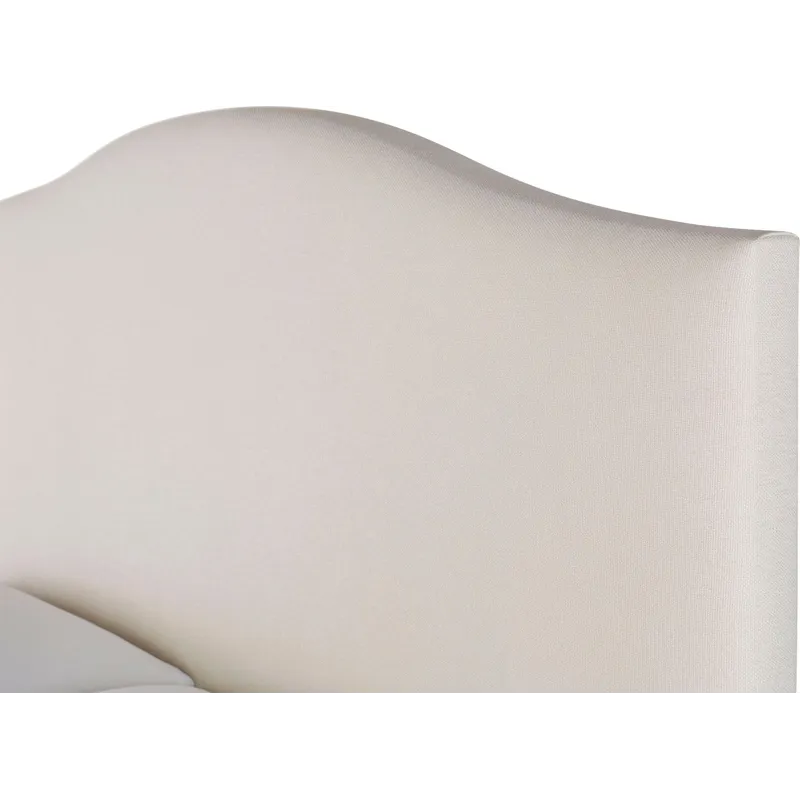 As Shown: fabric 79-305, 64" headboard, regular taper foot in Chocolate Mink