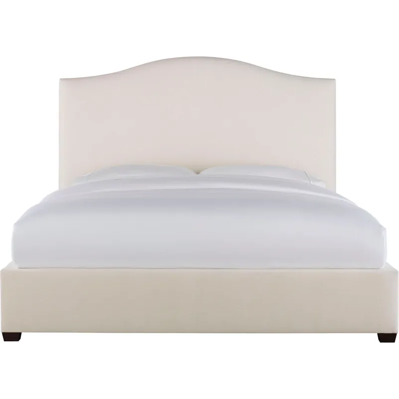 As Shown: fabric 79-305, 64" headboard, regular taper foot in Chocolate Mink