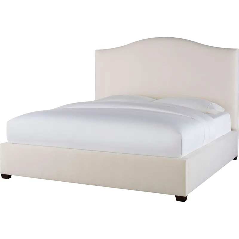 As Shown: fabric 79-305, 64" headboard, regular taper foot in Chocolate Mink