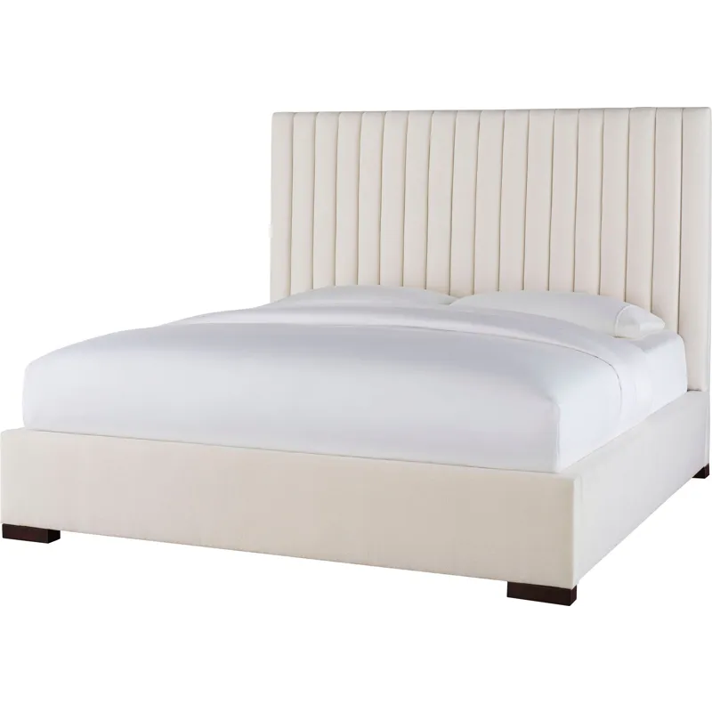 As Shown: fabric 79-305, 64" headboard, wide block foot in Chocolate Mink