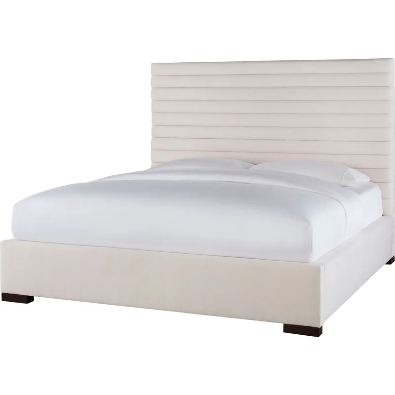 As Shown: fabric 79-305, 64" headboard, wide block foot in Chocolate Mink