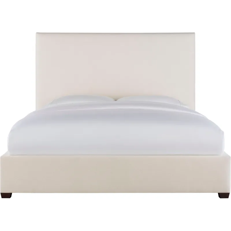 As Shown: fabric 79-305, 64" headboard, regular taper foot in Chocolate Mink
