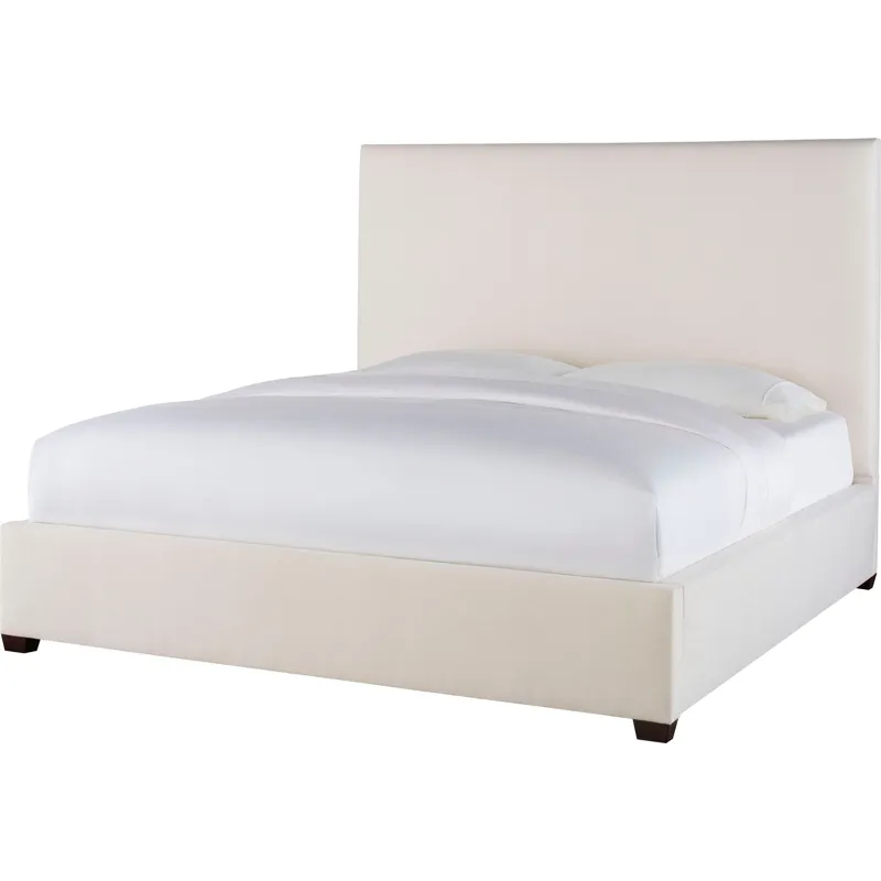 As Shown: fabric 79-305, 64" headboard, regular taper foot in Chocolate Mink