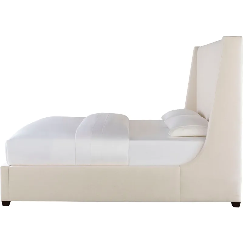 As Shown: fabric 79-305, 64" headboard, regular taper foot in Chocolate Mink