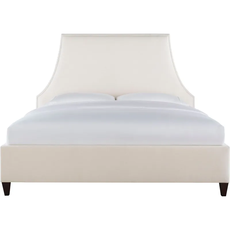 As Shown: fabric 79-305, 60" headboard, tall taper foot in Chocolate Mink