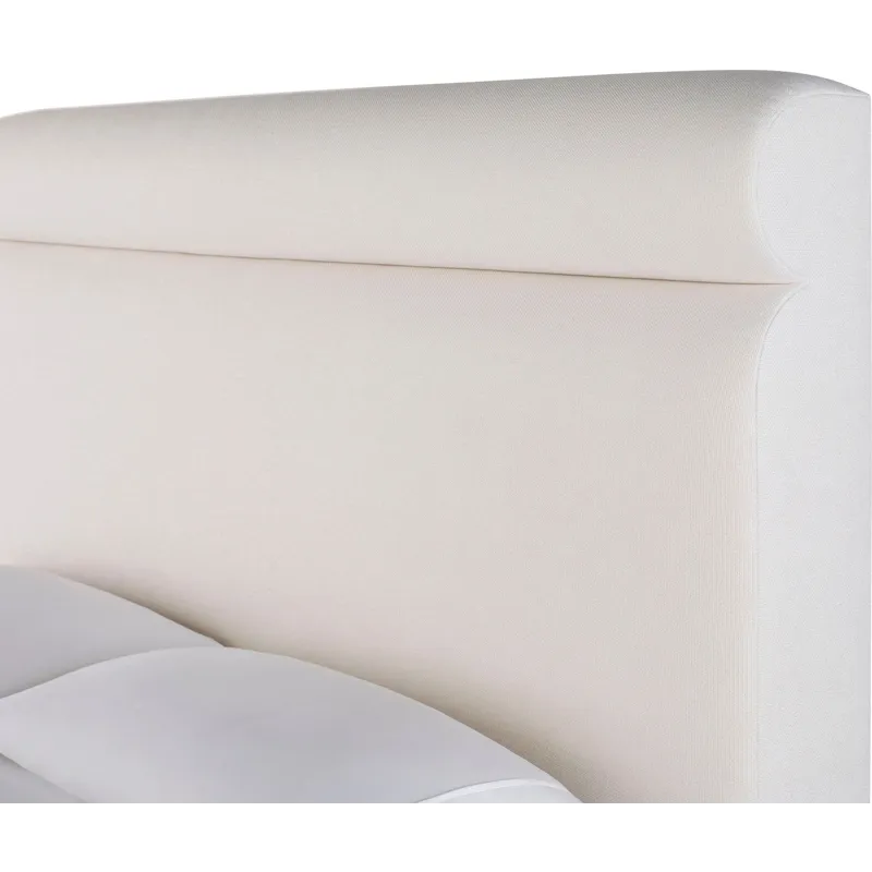 As Shown: fabric 79-305, 64" headboard, wide block foot in Chocolate Mink
