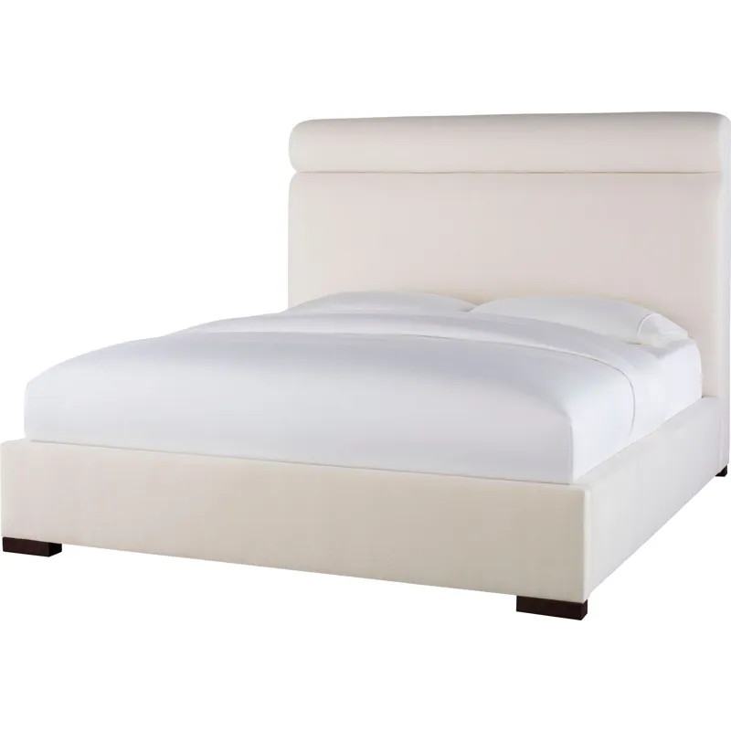 As Shown: fabric 79-305, 64" headboard, wide block foot in Chocolate Mink