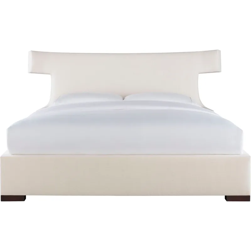 As Shown: fabric 79-305, 50" headboard, wide block foot in Chocolate Mink