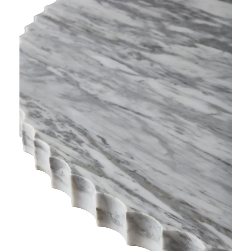 As Shown: Polished Arabescato Marble