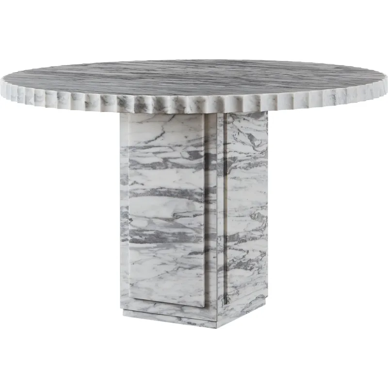 As Shown: Polished Arabescato Marble