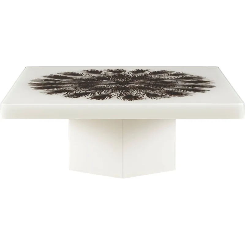 Baker Luxe Peacock Square Cocktail Table