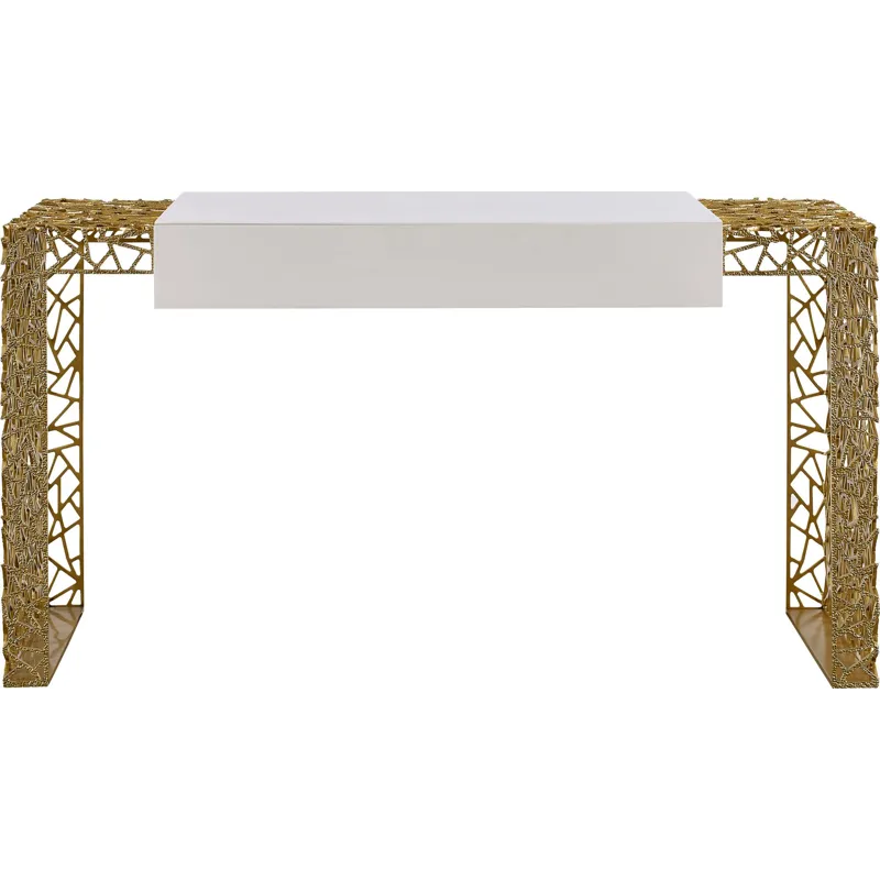 As Shown: Liquid Bronze with Brilliant White