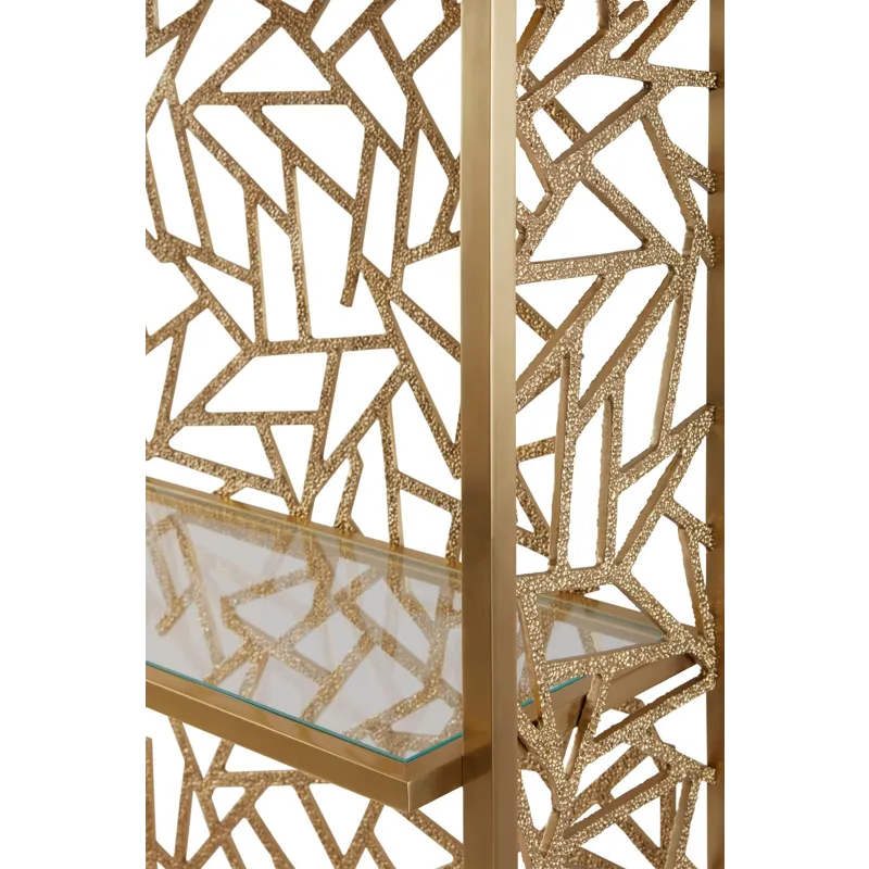 As Shown: Natural Bronze frame with Liquid Bronze fretwork