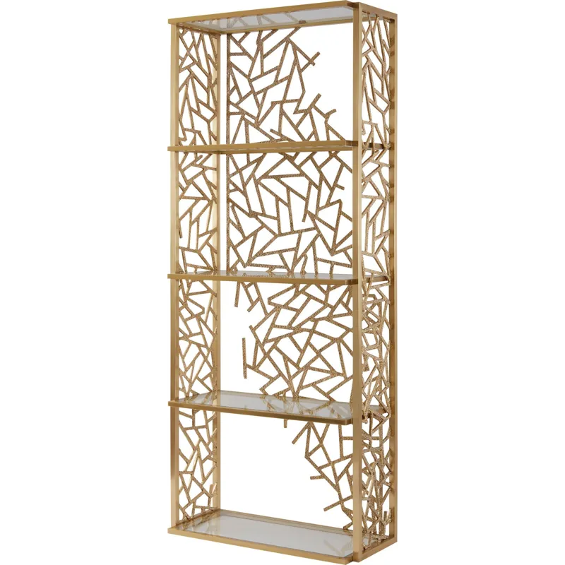 As Shown: Natural Bronze frame with Liquid Bronze fretwork