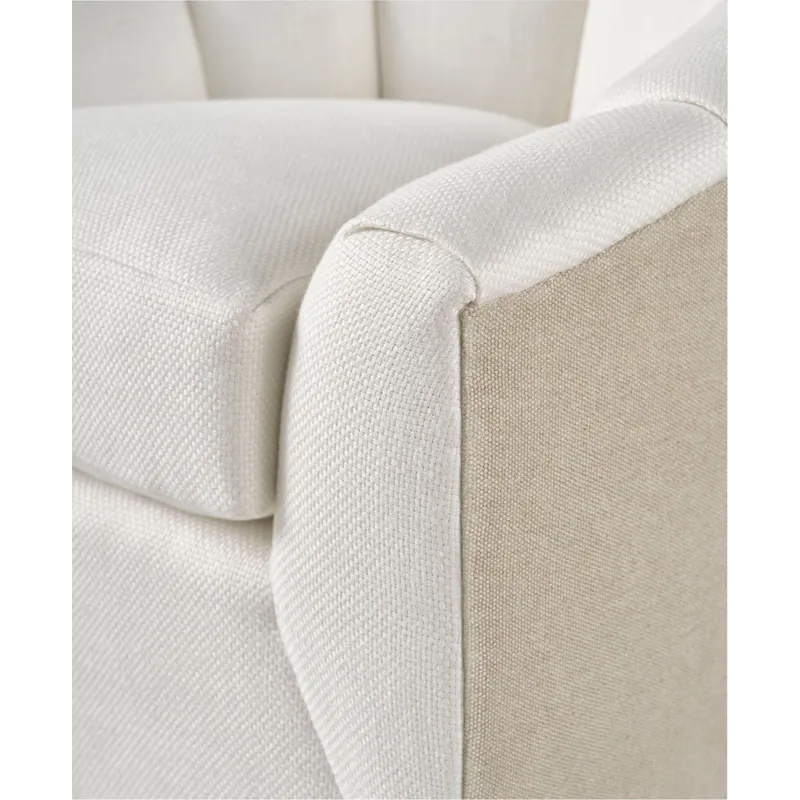 As Shown: outback and side fabric 21-475, inside fabric 44-530, swivel base